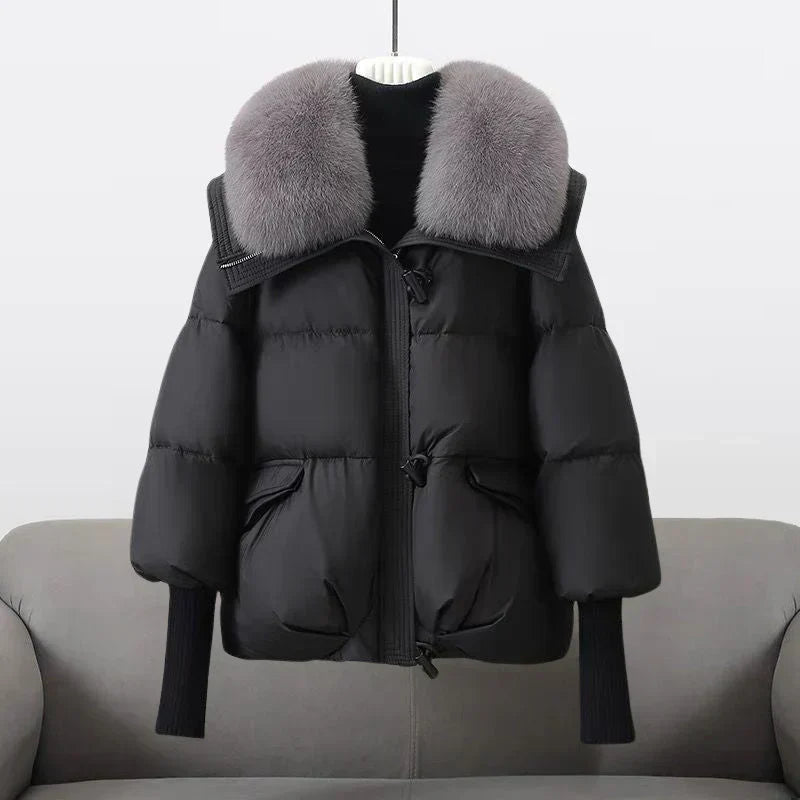 Donna | Women's Oversized Puffer Jacket with Faux Fur Collar