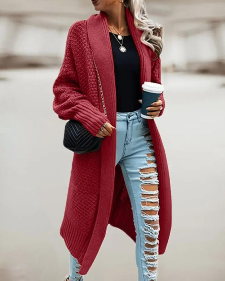 Margot | Women's Hooded Oversized Long Chunky Knit Cardigan