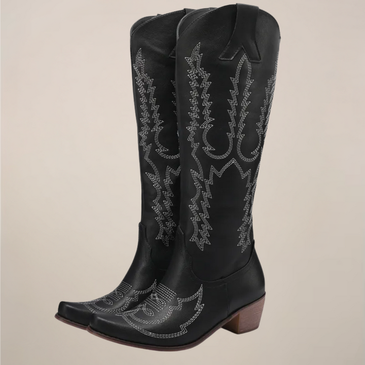 Teagan | Women's Knee High Embroidered Cowboy Boots