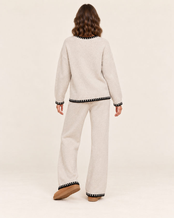 Tatum | Women’s Oversized Crew Neck Sweater Pants Set