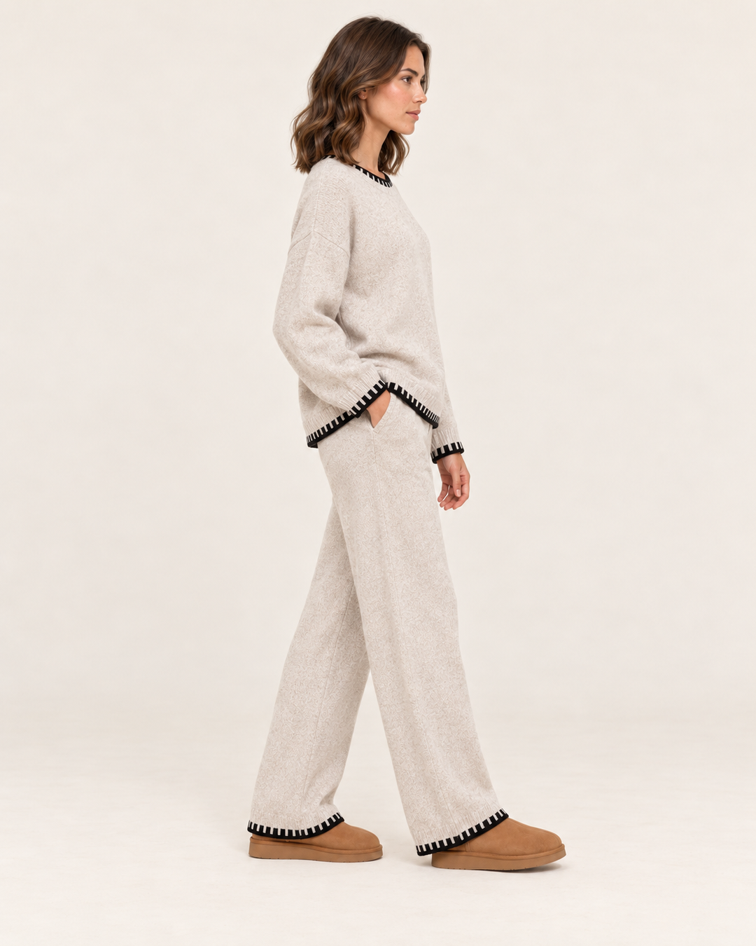 Tatum | Women’s Oversized Crew Neck Sweater Pants Set
