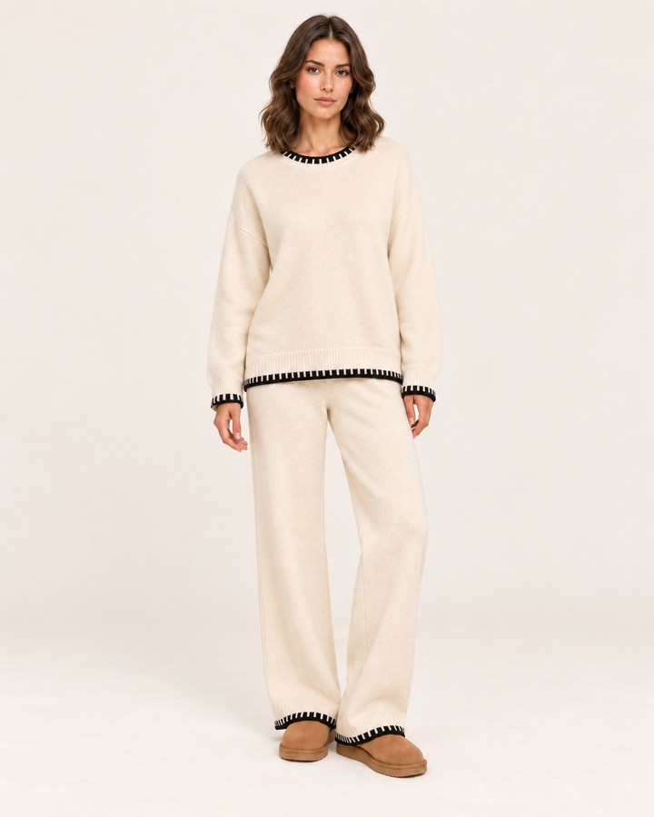 Tatum | Women’s Oversized Crew Neck Sweater Pants Set
