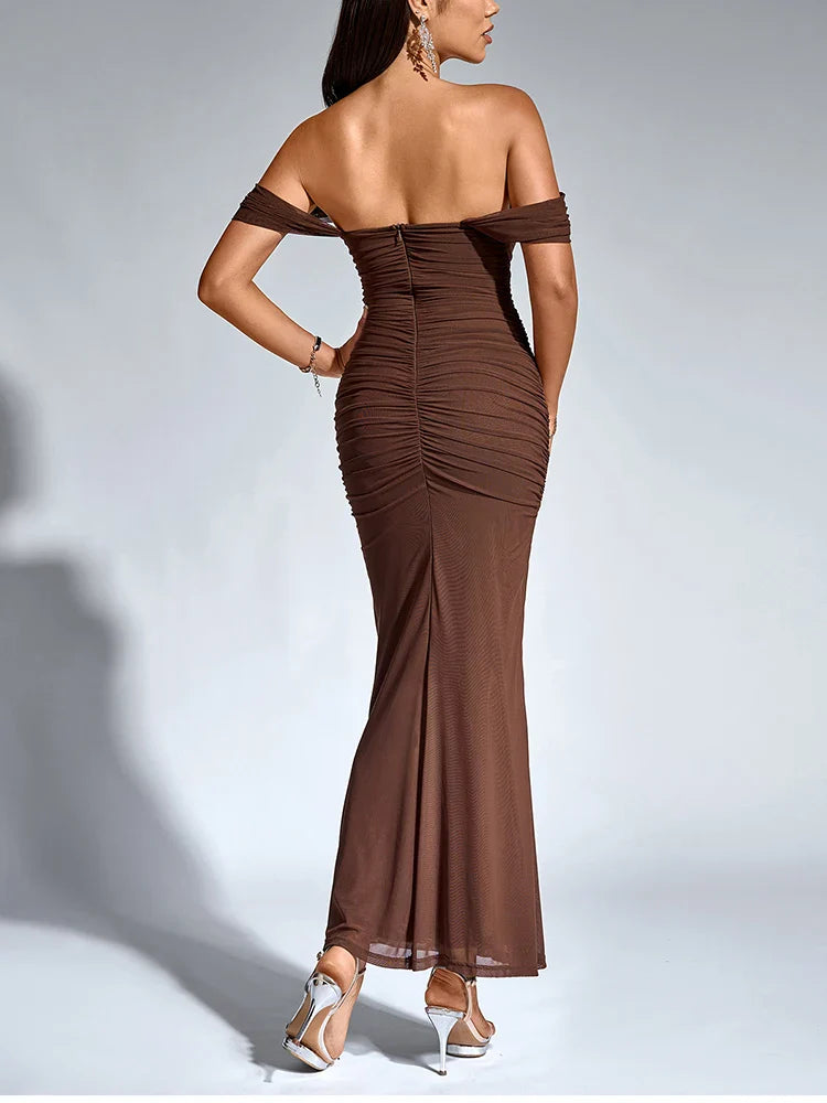 Off-Shoulder Corset Homecoming Dress