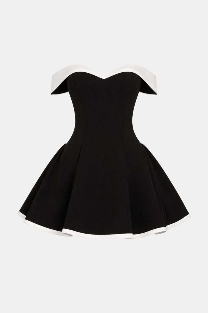 Off Shoulder A-Line Mini Red Homecoming Dress