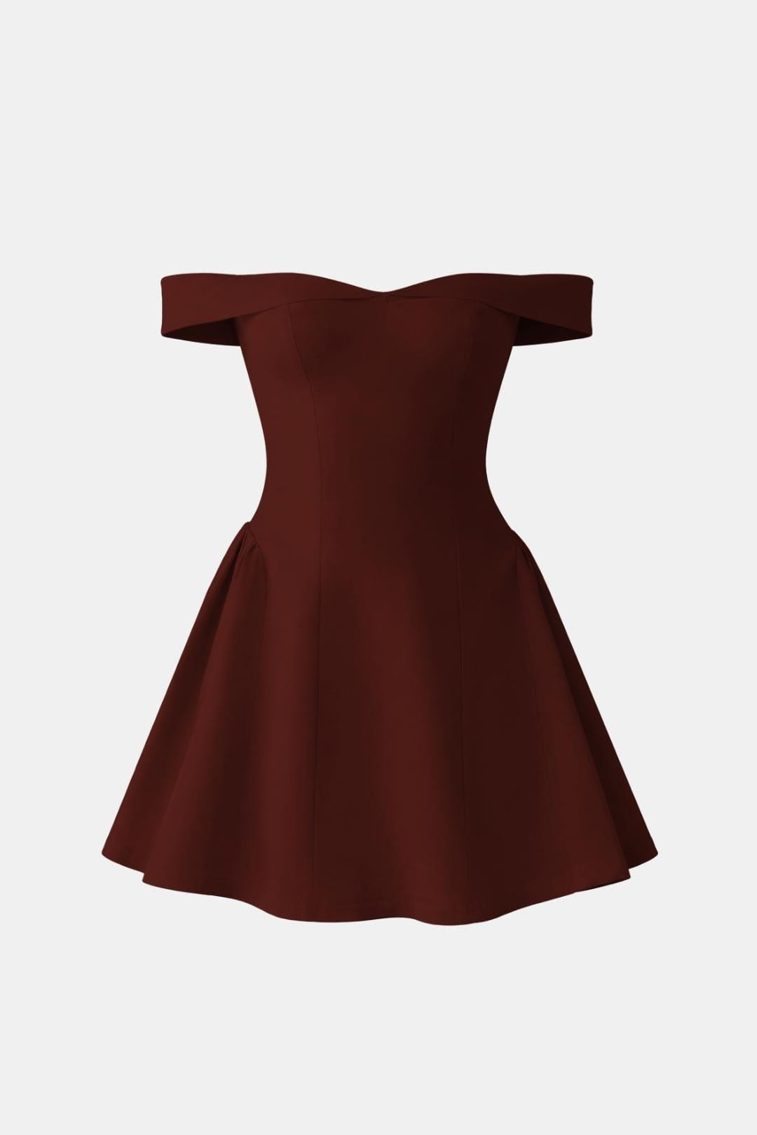 Off Shoulder A-Line Mini Red Homecoming Dress