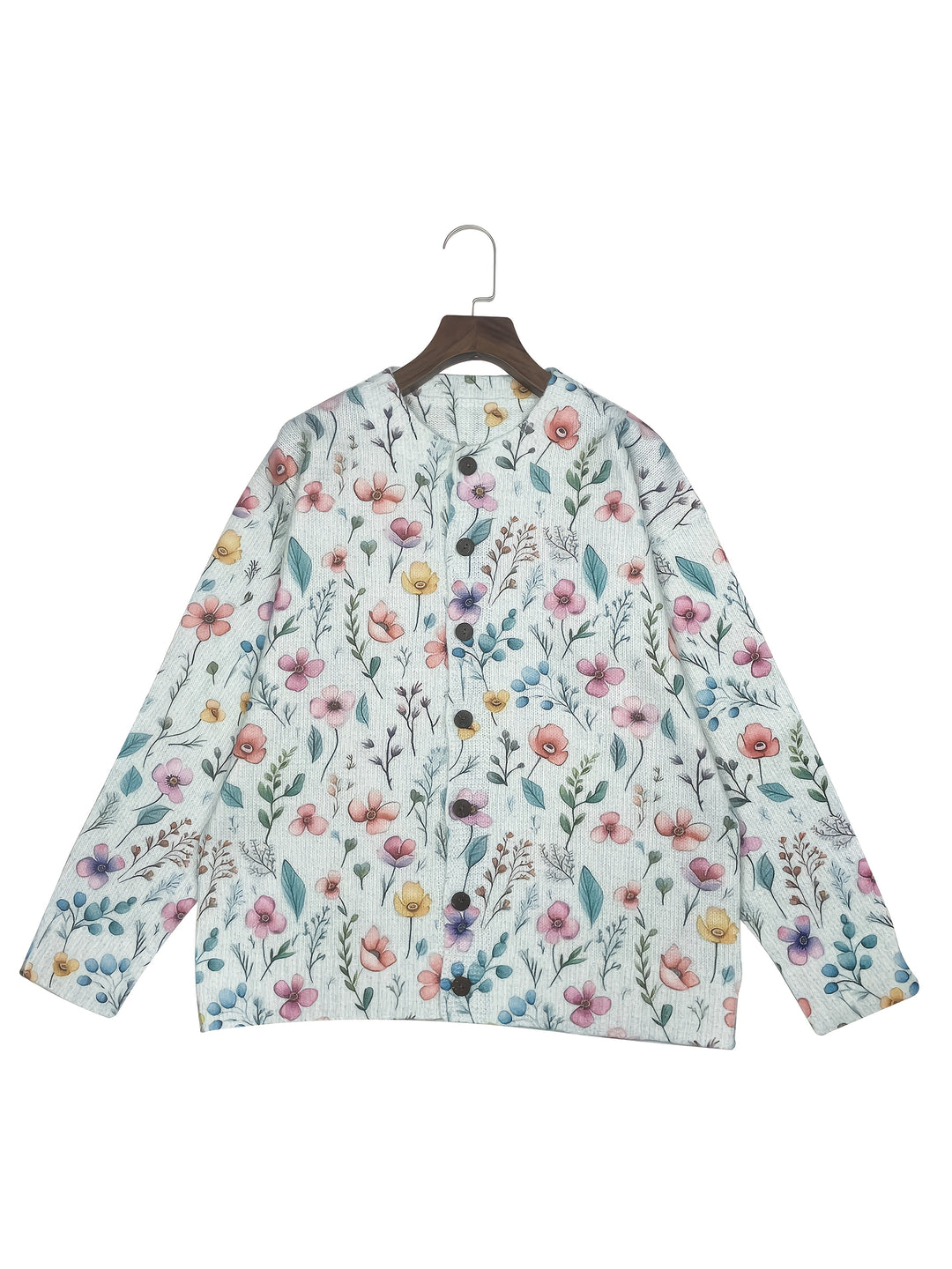 Fetiya-Floral Print Cardigan