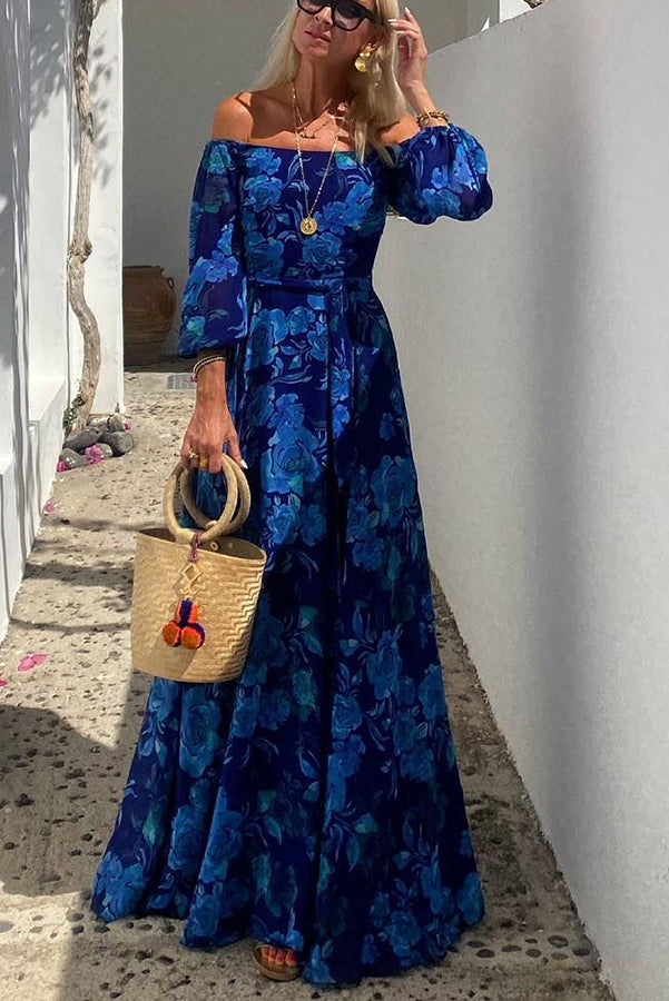 Francesca - Floral Off-the-Shoulder Maxi Dress