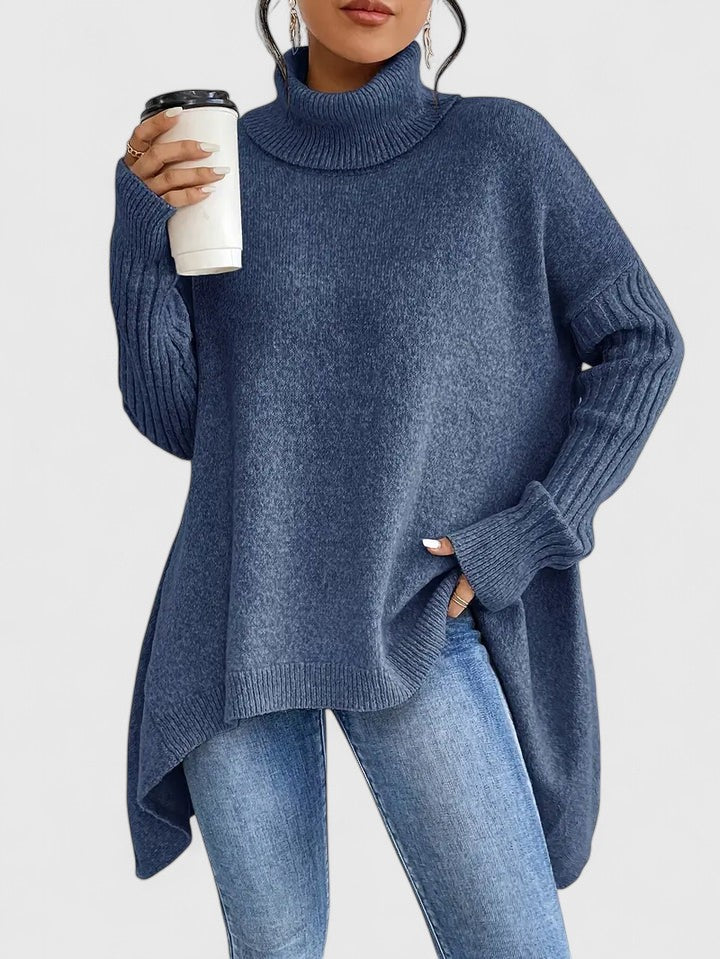 Keiralyss | Women's Oversized Wool Turtleneck Sweater