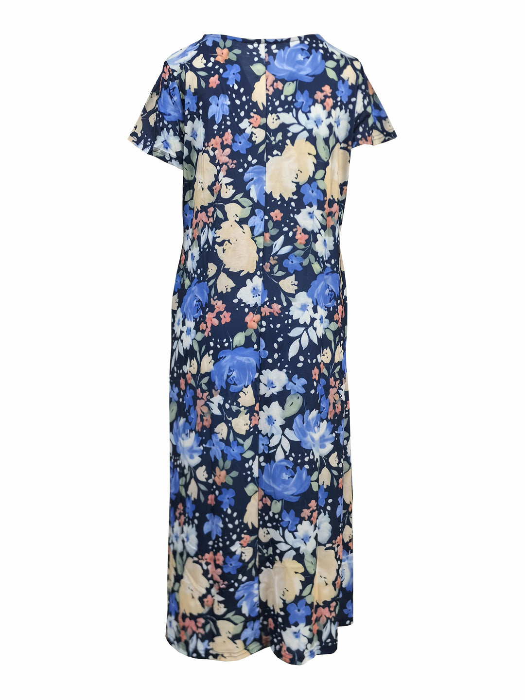 Fiona™-Floral V-Neck Midi Dress