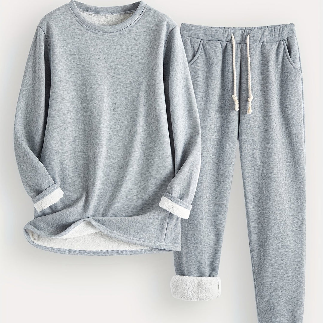 Wren | Women's Fleece-Lined Sweatshirt and Jogger Set