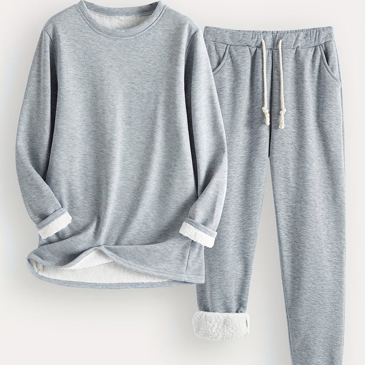 Wren | Women's Fleece-Lined Sweatshirt and Jogger Set