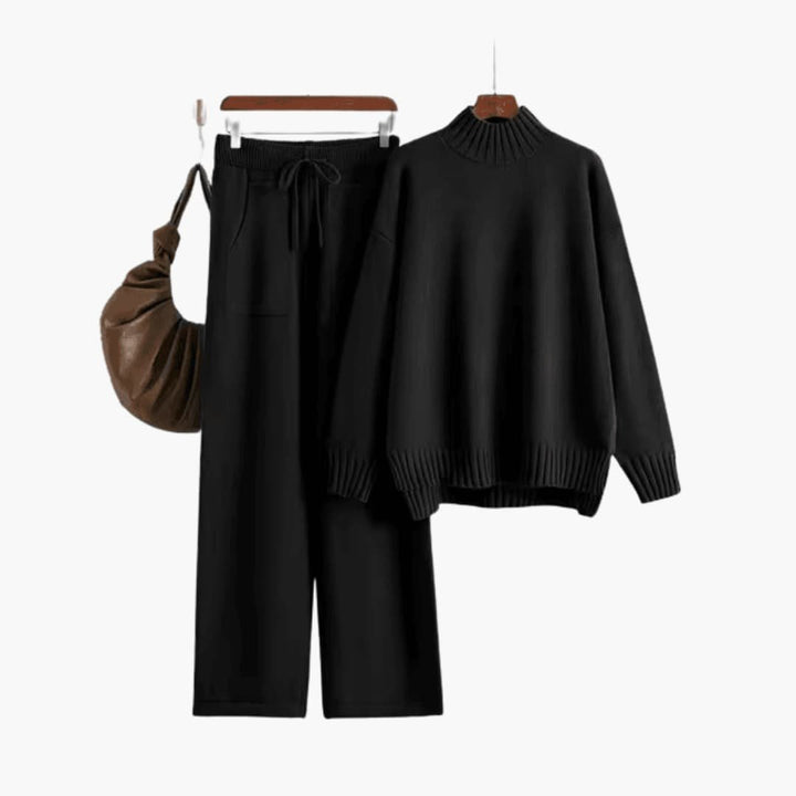 Faustine | Women's Mock Neck Sweater Set
