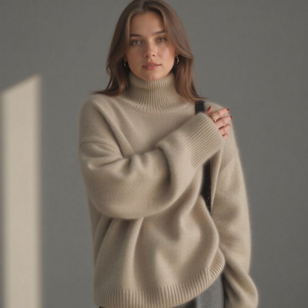 Ainsley | Women's Oversized Turtleneck Sweater