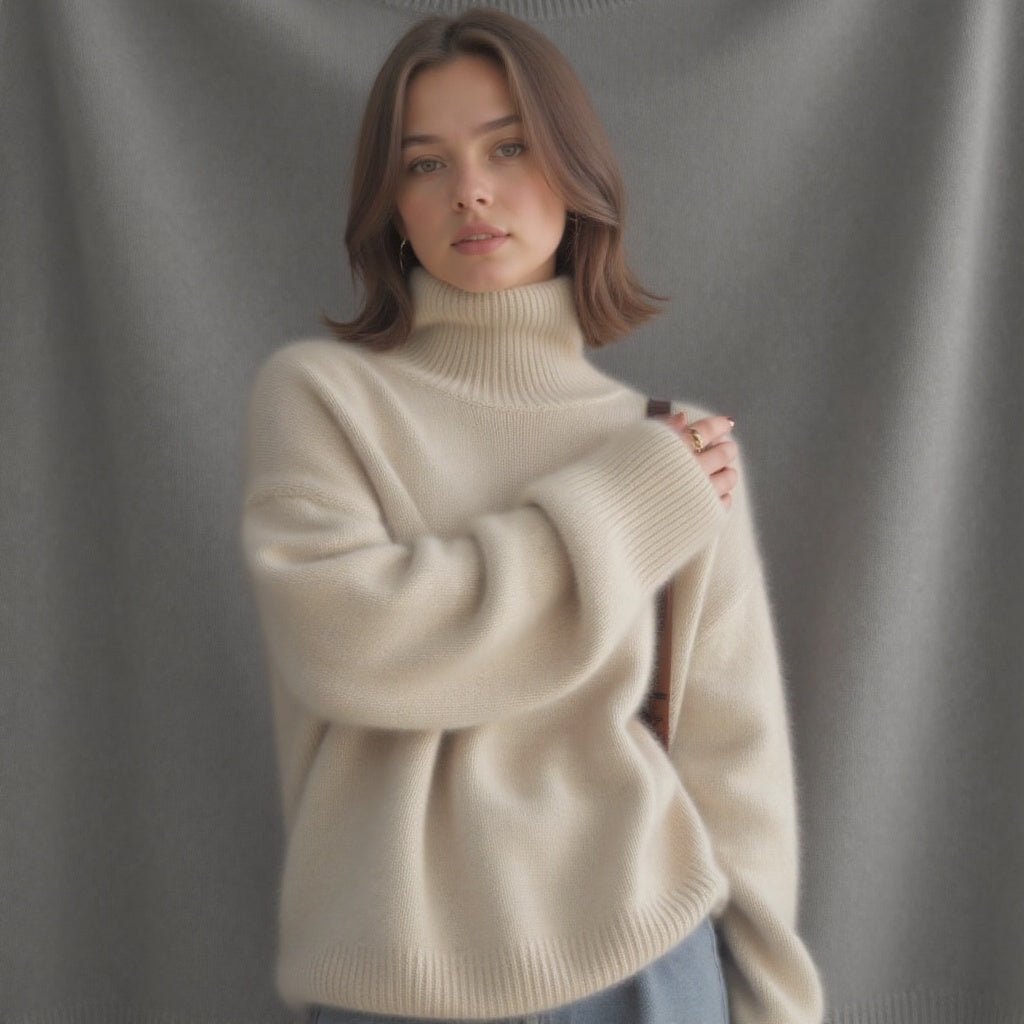 Ainsley | Women's Oversized Turtleneck Sweater