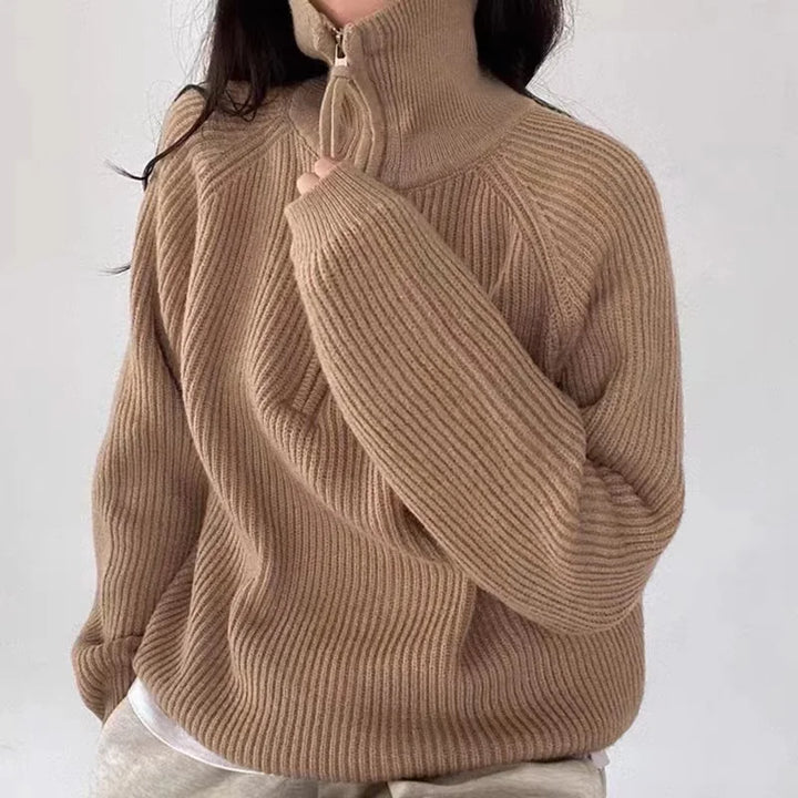 Aisling | Women's Quarter Zip Polo Sweater