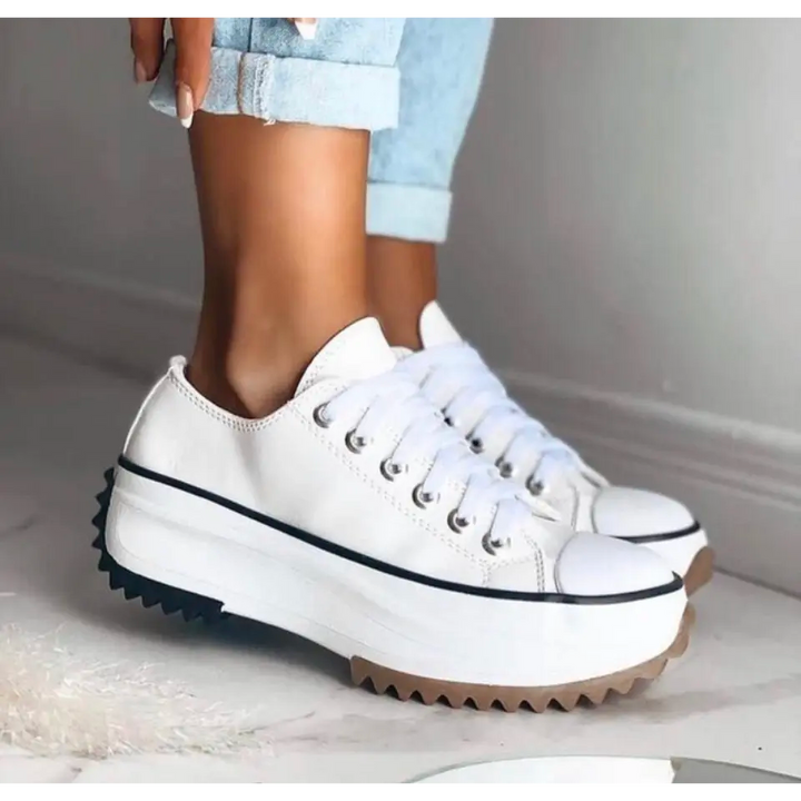 Chunky Platform Lace Up Casual Sneaker