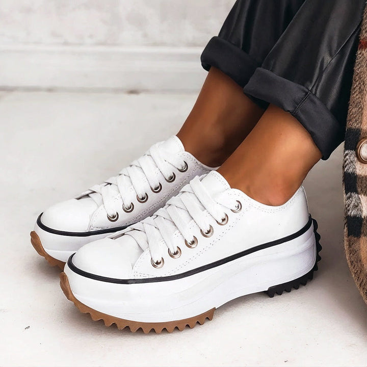 Chunky Platform Lace Up Casual Sneaker