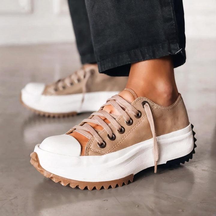 Chunky Platform Lace Up Casual Sneaker