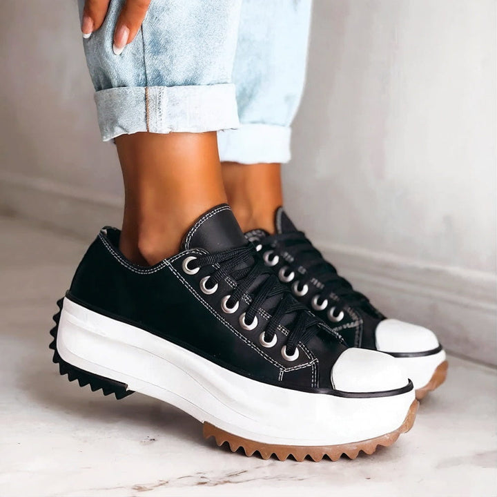 Chunky Platform Lace Up Casual Sneaker