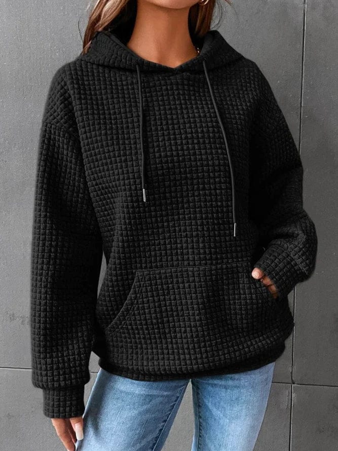 Amara | Women's Waffle Knit Pullover Hoodie