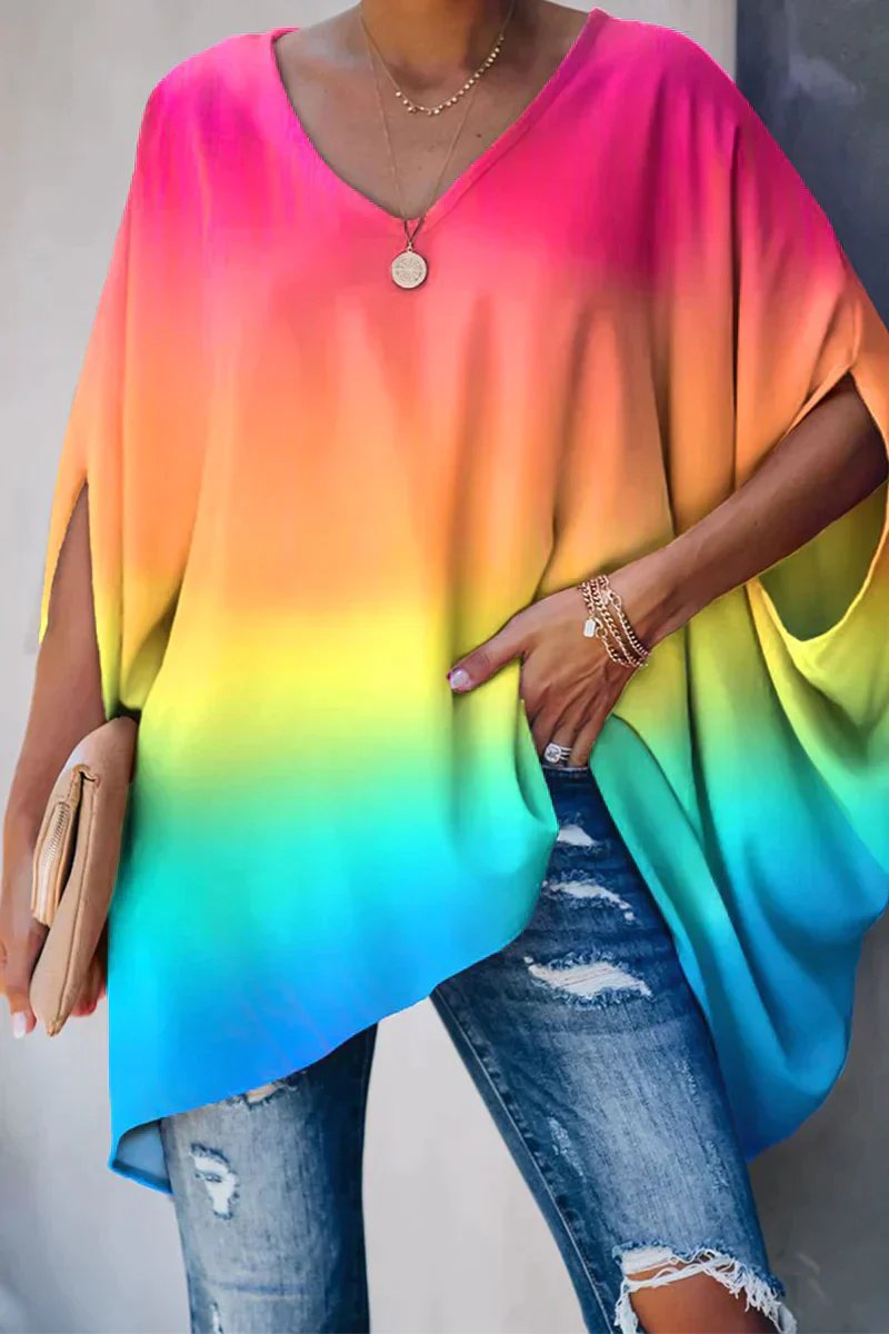 Amara | Women's Oversized V-Neck Tunic Top