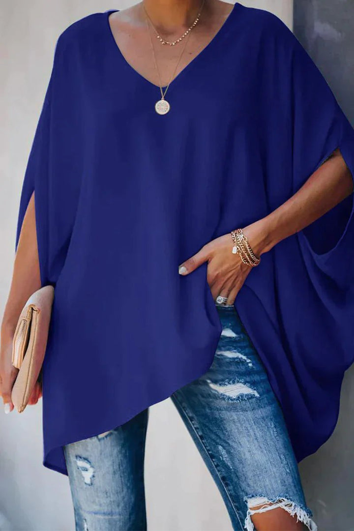 Amara | Women's Oversized V-Neck Tunic Top