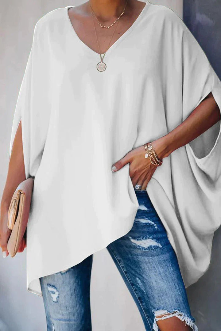 Amara | Women's Oversized V-Neck Tunic Top