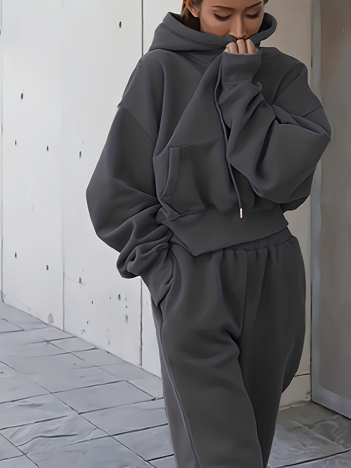 Frankie | Women's Oversized Hooded Sweatshirt and Jogger Set