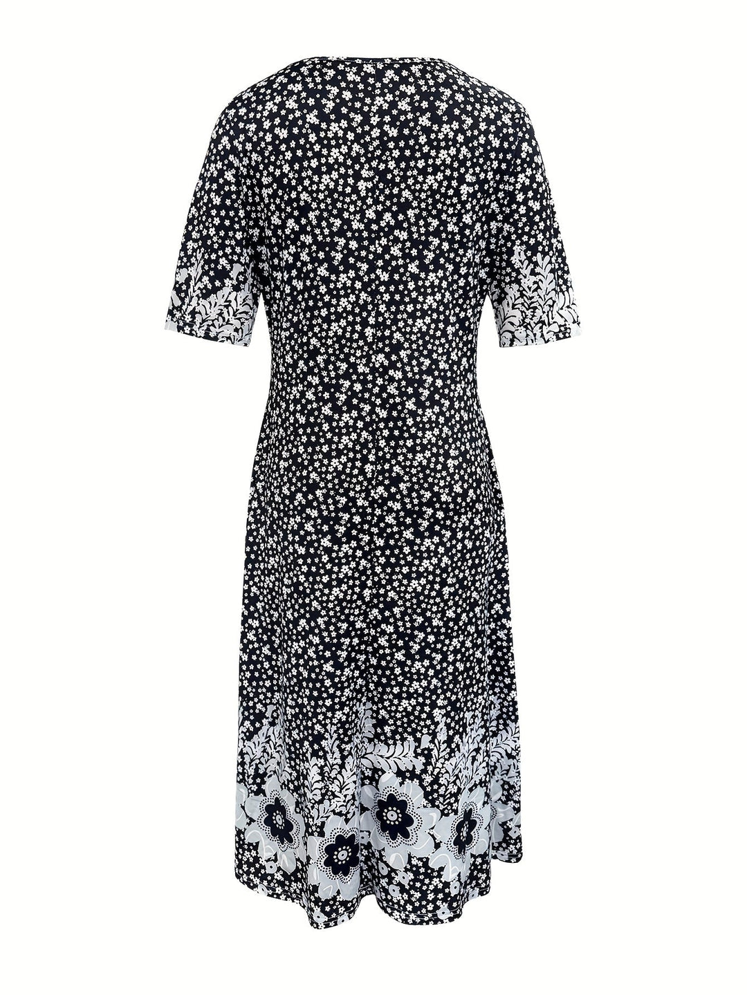 Fliss™-Floral Peplum Dress