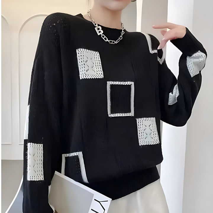Britte™ | Women's Geometric Knitted Sweater