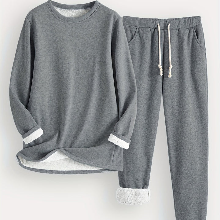 Wren | Women's Fleece-Lined Sweatshirt and Jogger Set