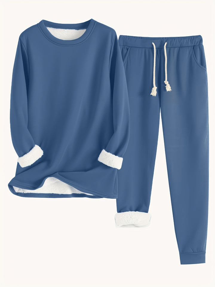 Wren | Women's Fleece-Lined Sweatshirt and Jogger Set