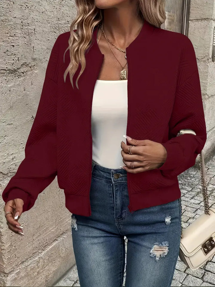 Juliette | Women's Cropped Quilted Bomber Jacket