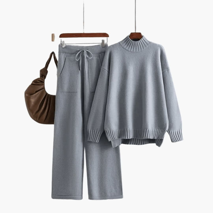 Faustine | Women's Mock Neck Sweater Set