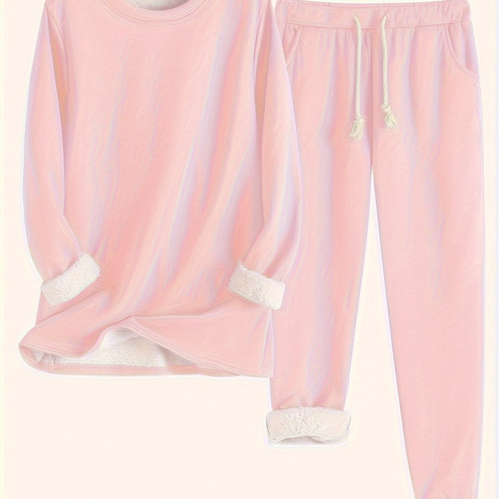 Wren | Women's Fleece-Lined Sweatshirt and Jogger Set