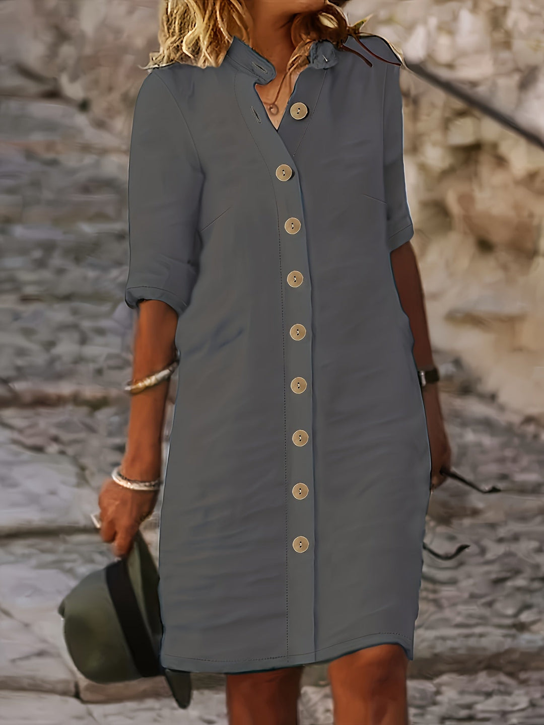 Jurele – Button-Down Shirt Dress