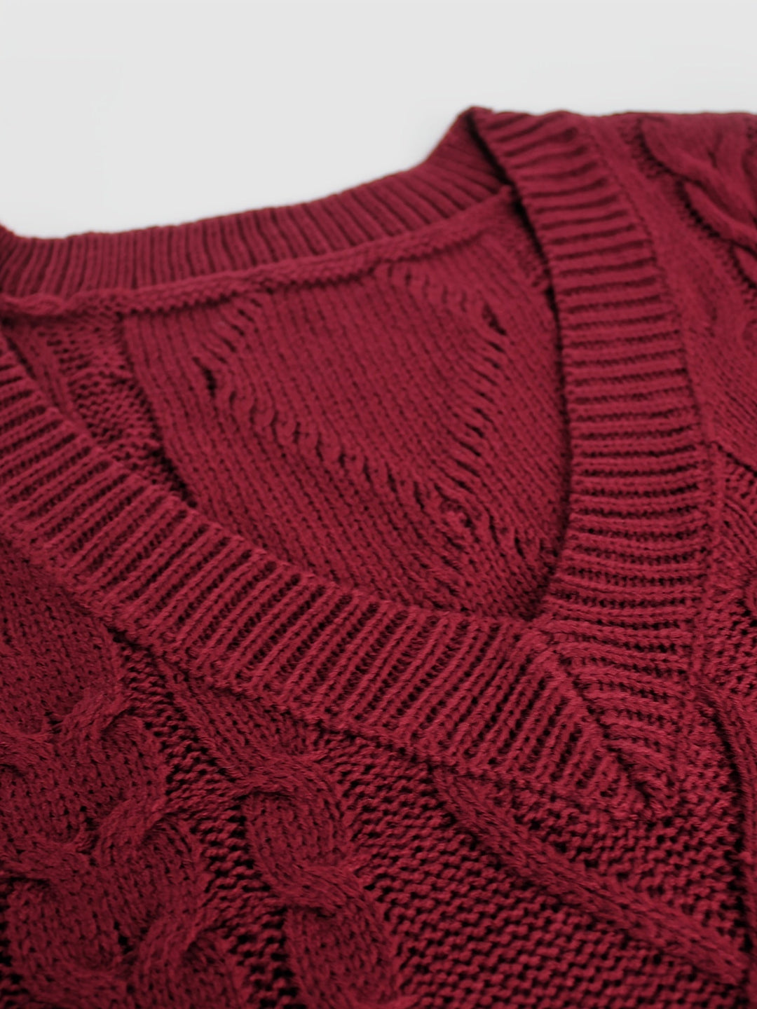 Wrenley | Women's Cable Knit V-Neck Sweater Vest