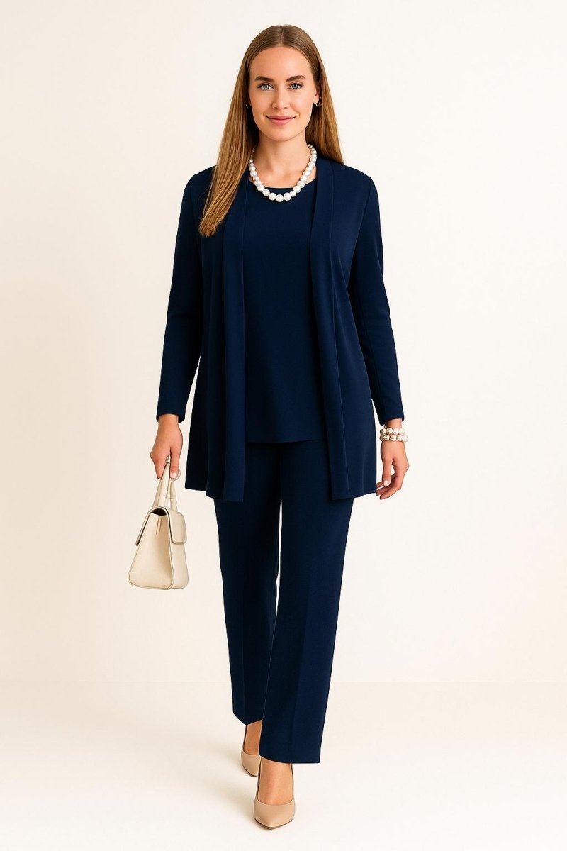 Viv - Cardigan, Top & Trousers Set