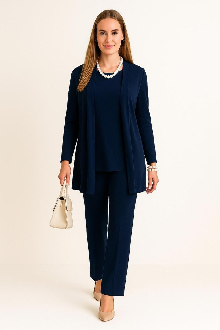 Viv - Cardigan, Top & Trousers Set