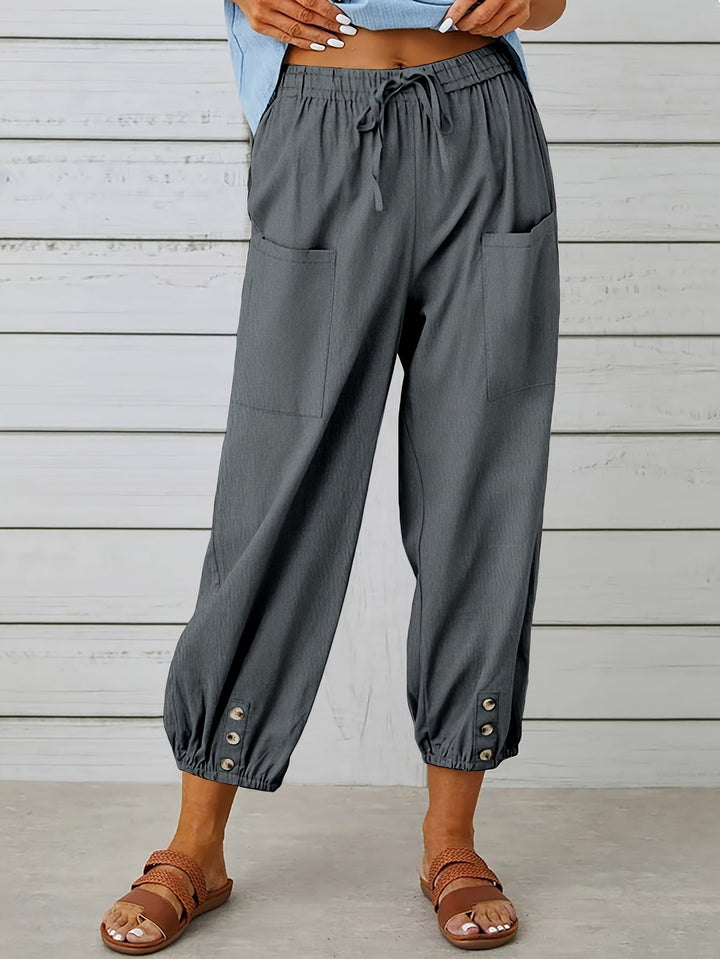 Wide Leg Capri Pants