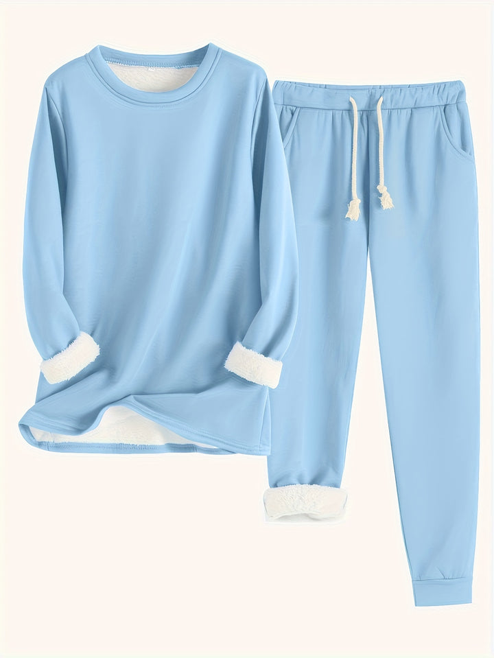 Wren | Women's Fleece-Lined Sweatshirt and Jogger Set