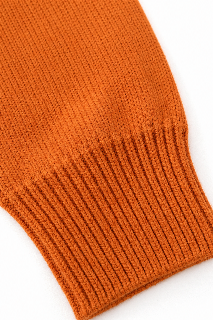 Robyn | Women's Oversized Hooded Knit Sweater with V-Neck Drawstring