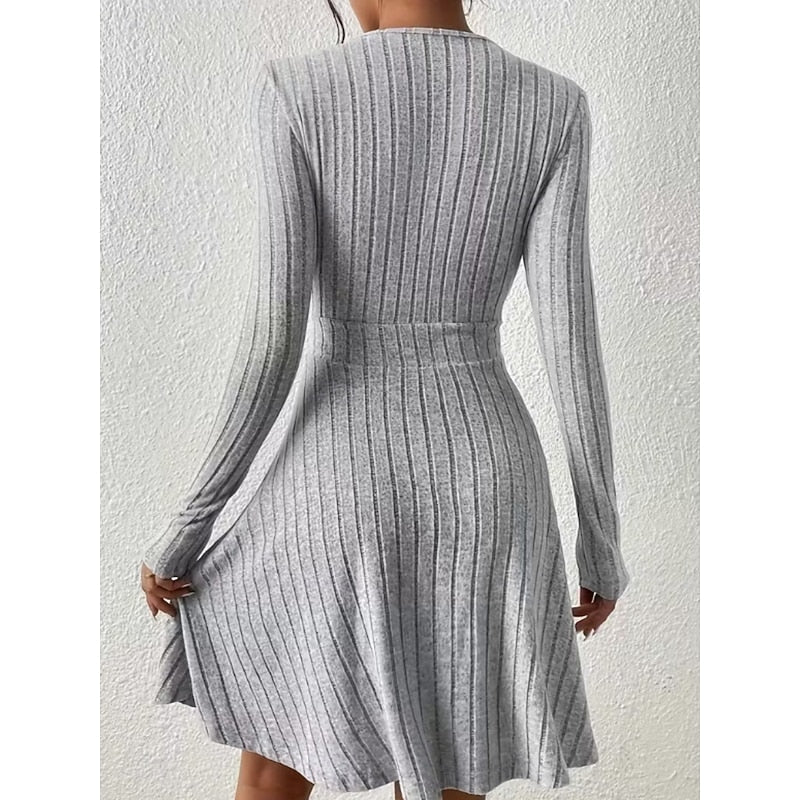 Marisol | Women's Wrap Neck A-Line Dress