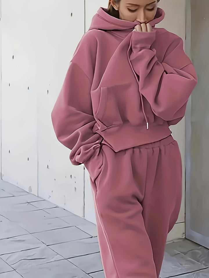 Frankie | Women's Oversized Hooded Sweatshirt and Jogger Set