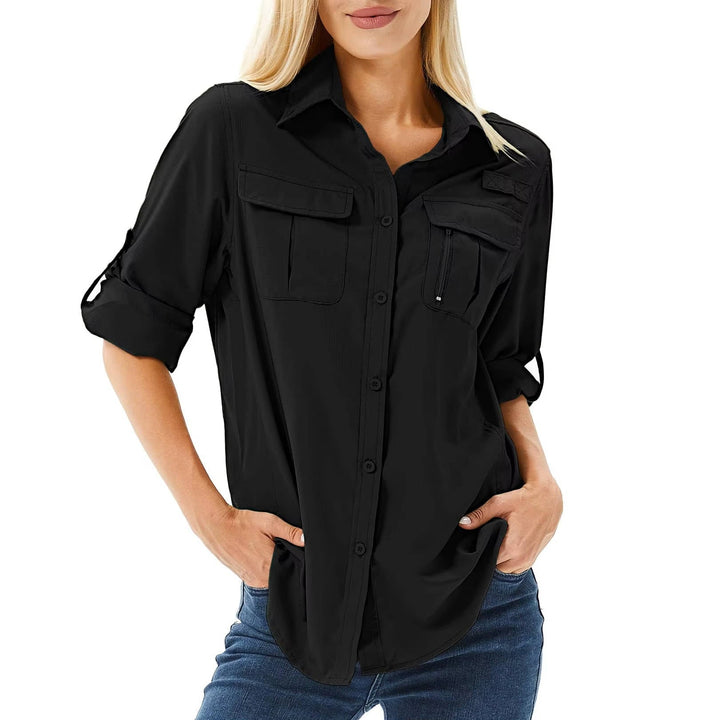 Ranger | Women's UPF 50 Long Sleeve Hiking Shirt with Roll-Tab Sleeves