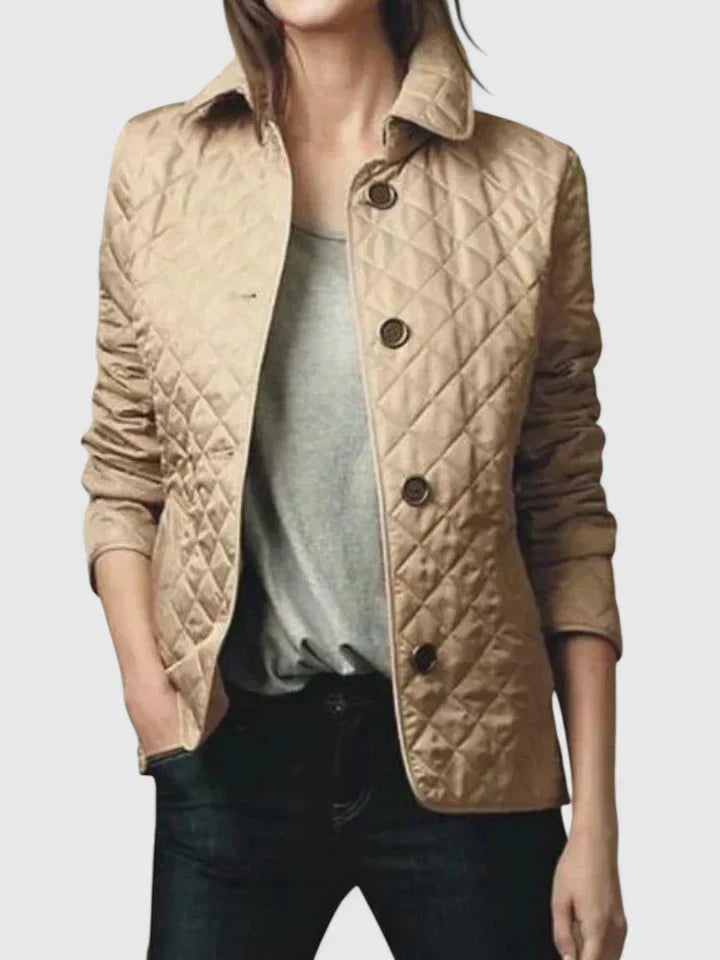 Marizelle | Women's Waterproof Quilted Button-Up Jacket