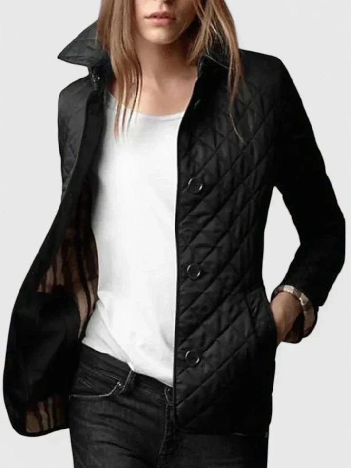 Marizelle | Women's Waterproof Quilted Button-Up Jacket