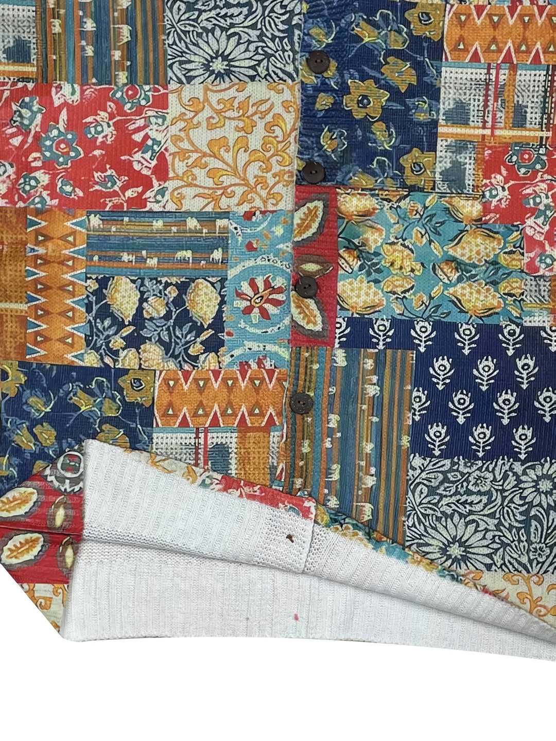 Pauline-Vibrant Patchwork Cardigan