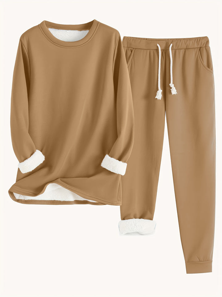 Wren | Women's Fleece-Lined Sweatshirt and Jogger Set