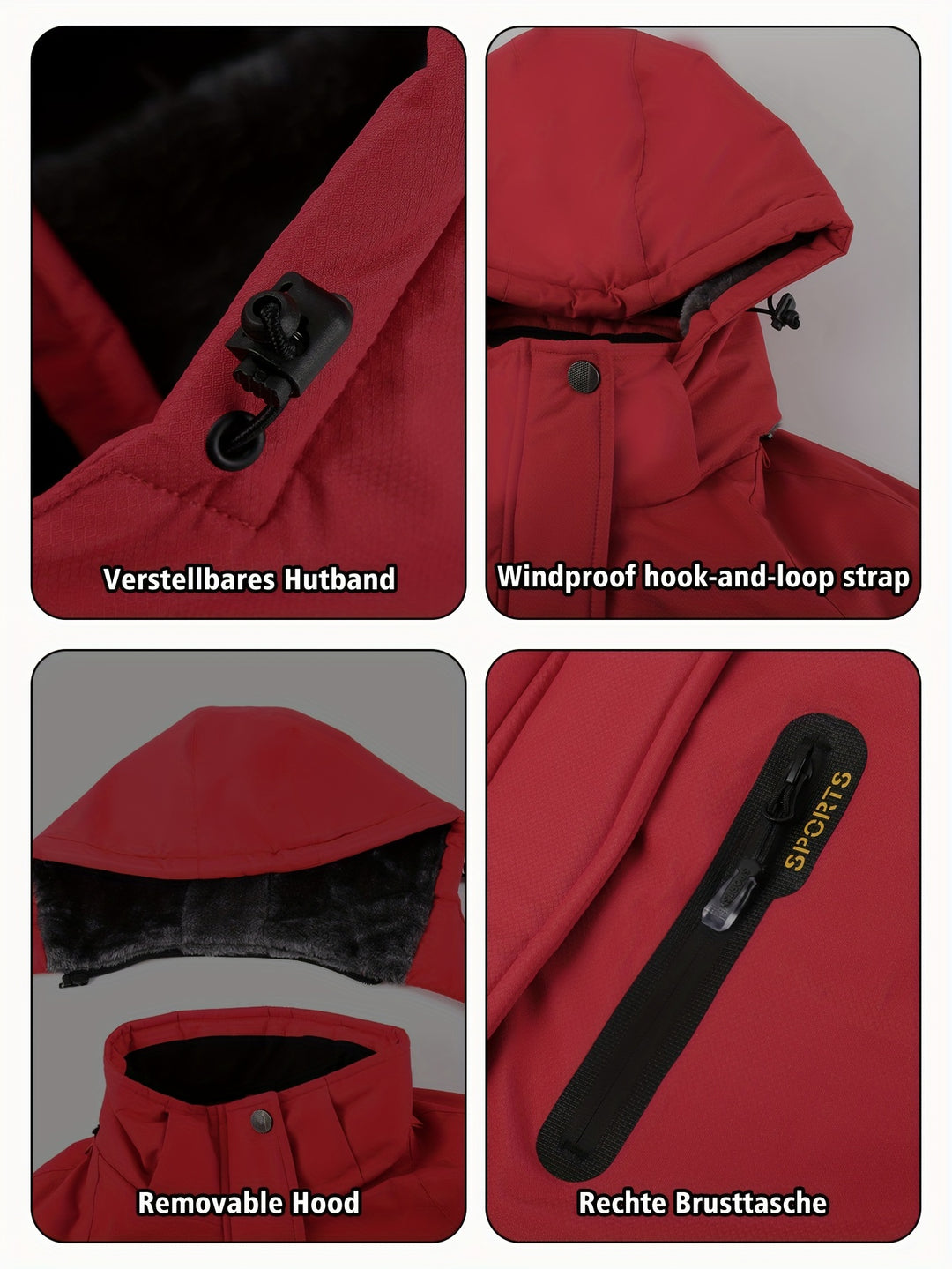 Sierra | Women's Waterproof Ski Jacket with Fleece-Lined Hood